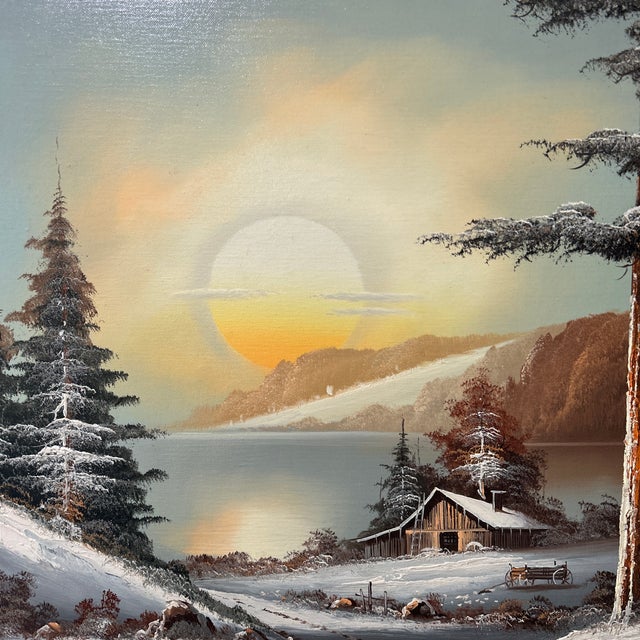 Don Sherman's original painting on canvas features a stunning still life landscape that is sure to captivate any art...