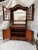 Antique French / Louis XV Oak Display China Cabinet Display Hutch With Beveled Glass For Sale - Image 9 of 13