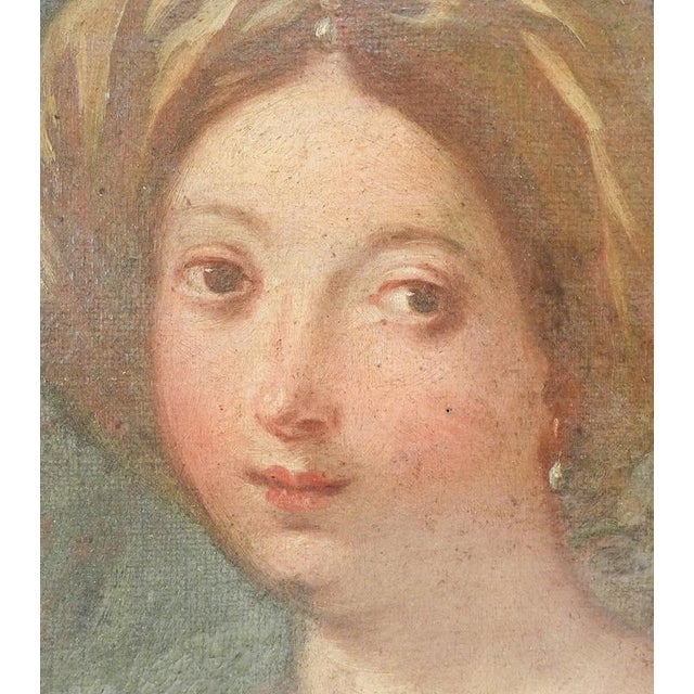 Unknown Artist, Portrait of a Woman, Late 18th Century, Oil on Canvas, Framed For Sale - Image 4 of 16