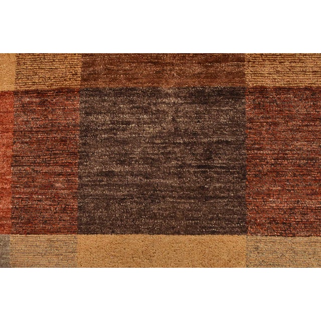 Gabbeh Runner 3’2” X 9’11” Multicolor Wool Contemporary Hand-Knotted Rug For Sale - Image 9 of 14