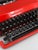 1970s Red Valentine Typewriter by E. Sottsass and P. King for Olivetti, Italy, 1970s For Sale - Image 5 of 18