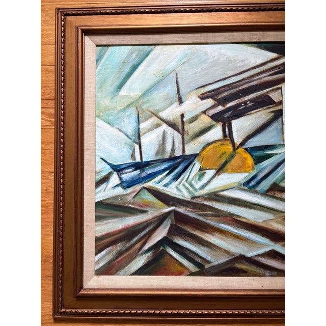 1970s 1973 Abstract Cubist Original Art by Singer For Sale - Image 5 of 6