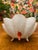 Beautiful hand painted bowl with colorful design with asian ladies. The bowl has 3 porcelain feet and scalloped edge. It...