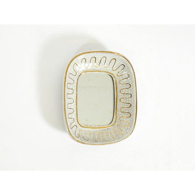 Art Deco Ceramic Mirror by Gmundner Keramik, Austria, 1920s For Sale - Image 3 of 14