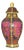 Chinese Pink Ground Painted Enamel Porcelain Vase With Bird & Floral Motif For Sale