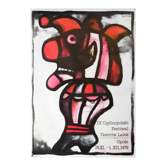 1979 Polish Festival Poster - Puppet Theater, Jan Lenica For Sale