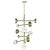 Contemporary Teti Brushed Brass Chandelier by Alabastro Italiano For Sale - Image 3 of 3