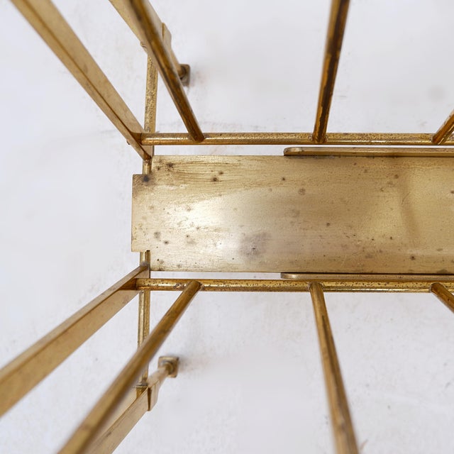 Neoclassical Brass Magazine Rack from Maison Jansen, 1940 For Sale - Image 10 of 15