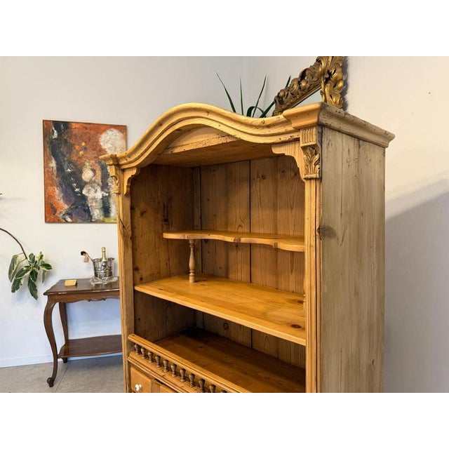 Rustic Bookshelf in Natural Wood For Sale - Image 8 of 16