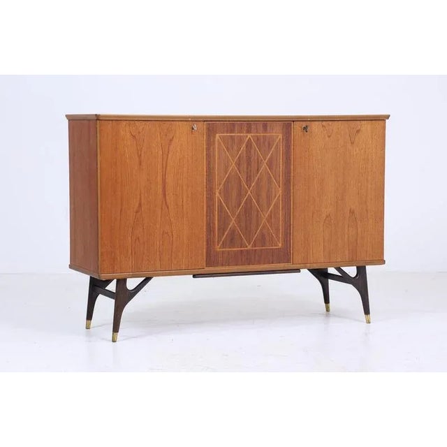 Mid-Century Sideboard with Inlays from AB Tabergsmöbler, 1960s For Sale - Image 3 of 11
