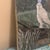 Black Mid-Century Modern Folk Art Style Snowy Owl Oil Painting – Original Woodland Biophilic Canvas For Sale - Image 8 of 12
