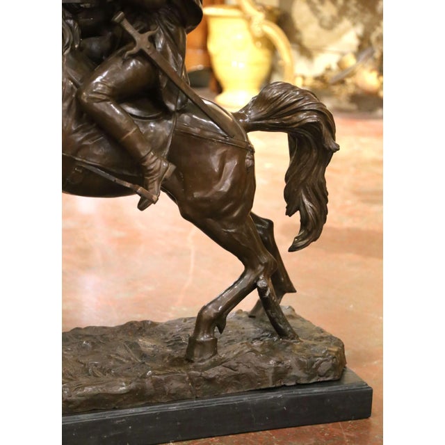 Early 20th Century Important Early 20th Century French Bronze Sculpture of Napoleon on Horseback For Sale - Image 5 of 13