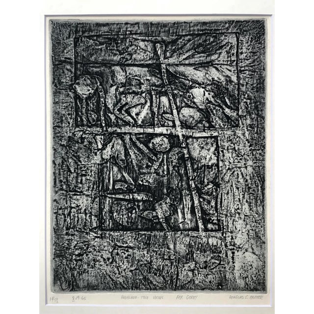 Abstract Vintage Abstract Figurative Etching Douglas Parker For Sale - Image 3 of 7