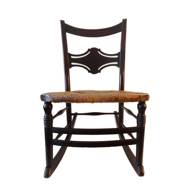 Beautiful Old Armless Rocking Chair Chairish