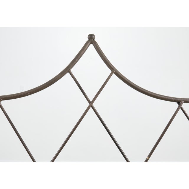 Pair of French Neoclassical Iron Lattice Twin Bed Frames For Sale - Image 15 of 18