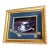 Vintage Chinoiserie Teacup Still Life Framed Print With Exquisite Mat Board Accents Excellent Condition. For Sale