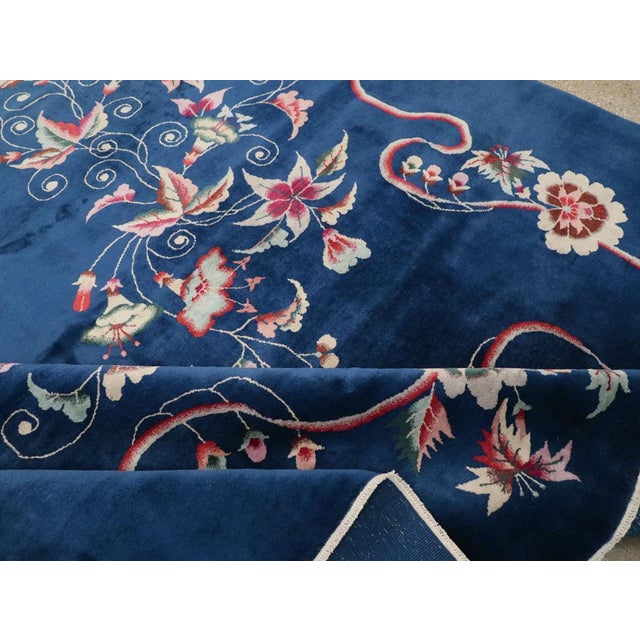 Textile Galerie Shabab Collection Mid-20th Century Chinese Art Deco Room Size Carpet For Sale - Image 7 of 8
