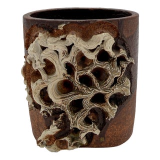 Brutalist Ceramic Vase by Bodil Marie Nielsen, Denmark, 1960 For Sale