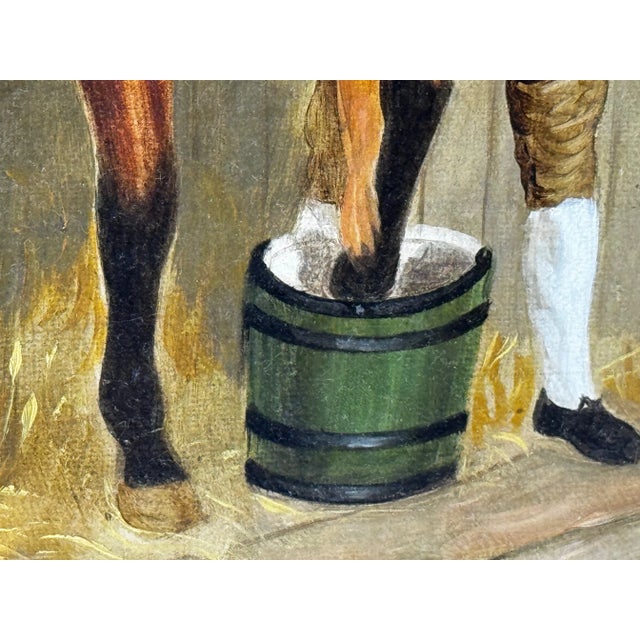 Victorian Equestrian Oil Painting the Hunting Stud – After John Frederick Herring SNR English School For Sale - Image 13 of 18