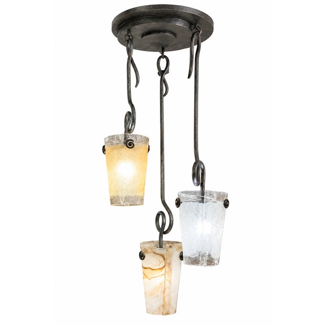 Kalco Tribecca Three Light Pendant Chandelier For Sale - Image 13 of 13
