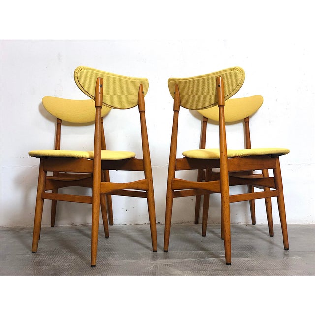 Vintage Italian Dining Chairs, 1960s, Set of 4 For Sale - Image 6 of 14