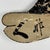 Wood Mid 20th Century Japanese Trade Painted Wood Sign in Shape of a Geta (Sandal) For Sale - Image 7 of 8