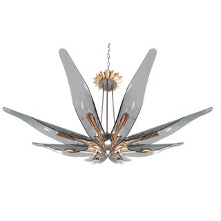 Dahlia Chandelier by Max Ingrand for Fontana Arte, 1954 For Sale