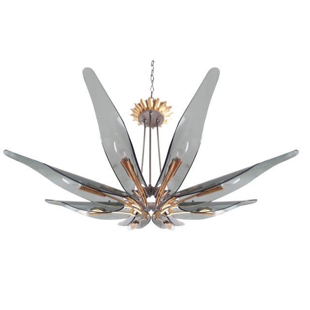 Dahlia Chandelier by Max Ingrand for Fontana Arte, 1954 For Sale
