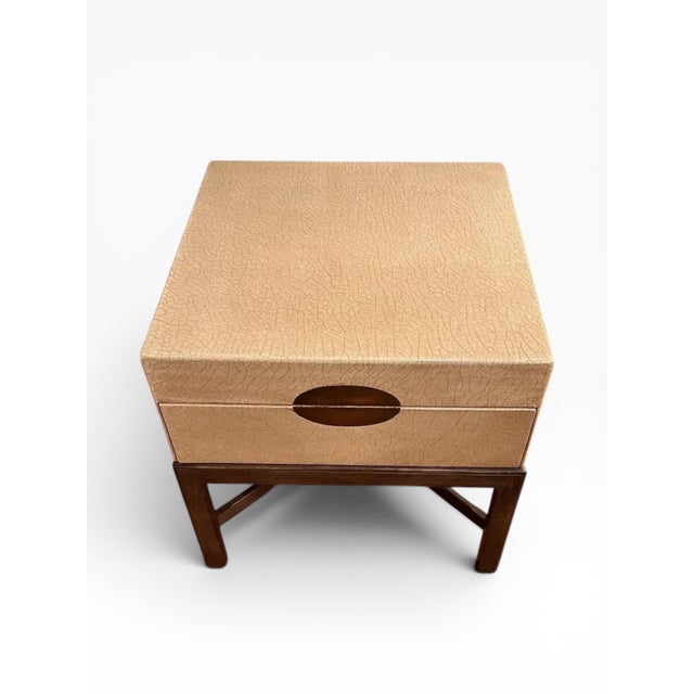 1980s Marge Carson Craquelure Lacquer Large Box Table For Sale In Boston - Image 6 of 11