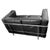 Introducing our stunning vintage leather sofa in the style of Le Corbusier. This black leather 2-seater sofa is in perfect...