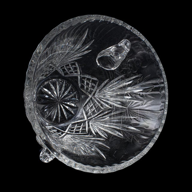Vintage Wine Bottle Cooler, English, Cut Crystal, Champagne Ice Bucket, c.1960 For Sale - Image 6 of 10