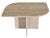 Travertine Coffee Table in Teardrop Shape, 1989 For Sale