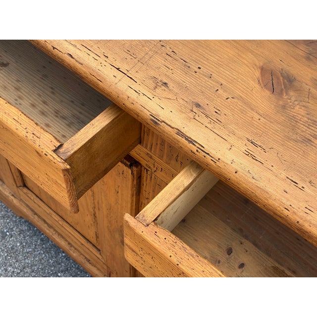 Pine Two Door Two Drawer Dresser Base For Sale - Image 15 of 18