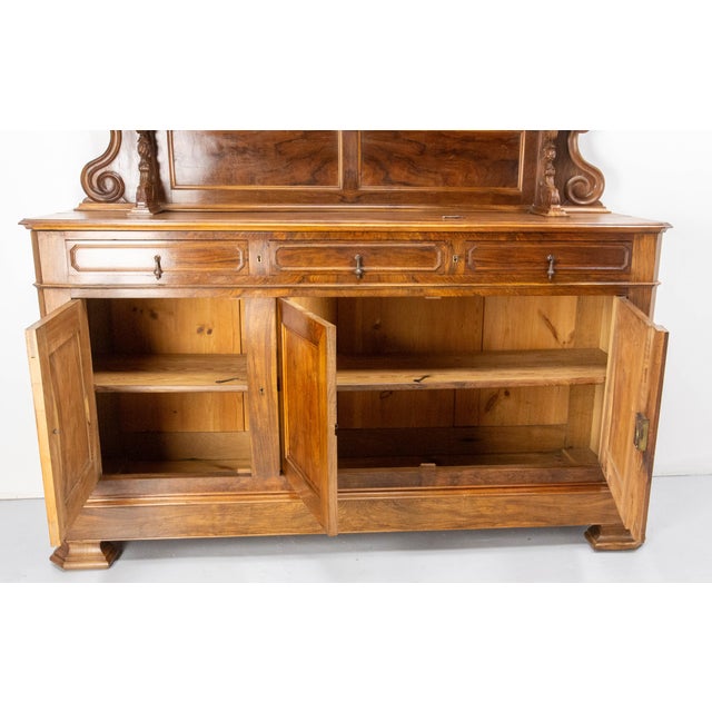 Antique French Walnut Buffet For Sale - Image 9 of 18