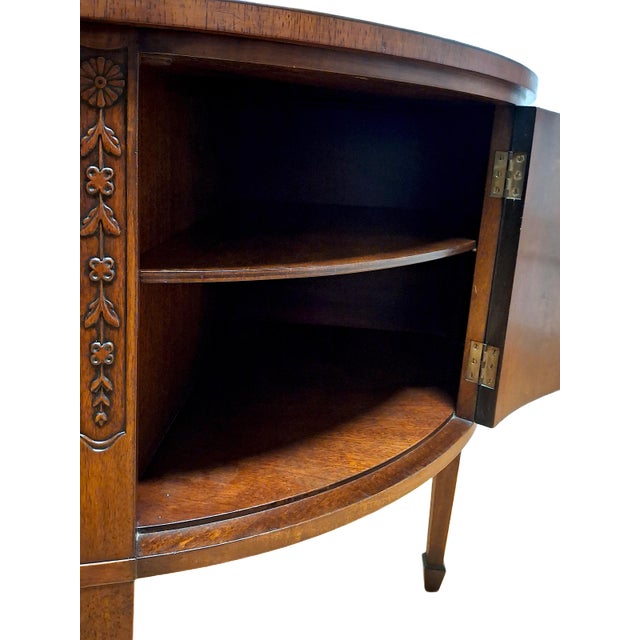 Federal-Style Mahogany Demilune Sideboard For Sale - Image 10 of 18