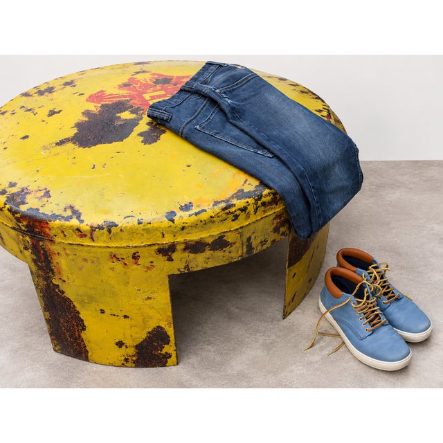 A truly unique piece of industrial design, handcrafted from an original Shell fuel tank dating from 1925. The 100-year-old...