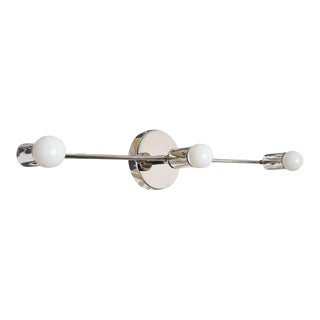 Pompano Sconce, Polished Nickel For Sale