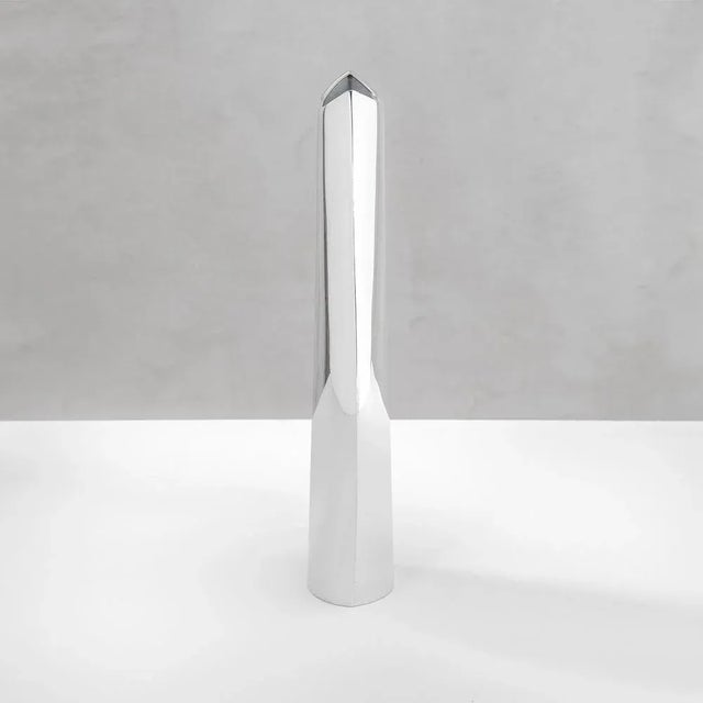 Linen Motor Vase in Silver Metal by Lino Sabattini, 1970s For Sale - Image 3 of 7