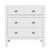 Spritely Home Accent Furniture Nora 25 in. W Rectangular Wood 3 Drawer Nightstand, White For Sale - Image 4 of 8