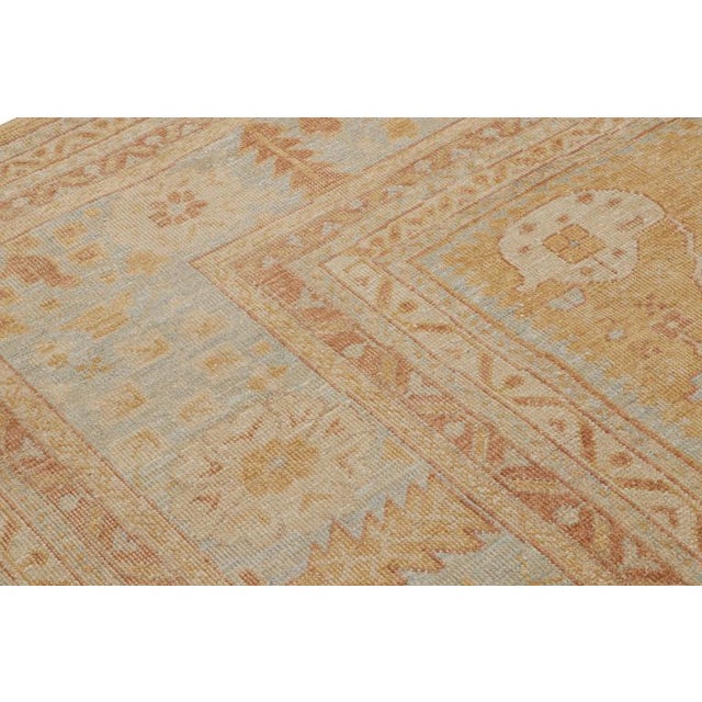 Rug & Kilim Rug & Kilim’s Oushak Style Rug in Gold With All Over Floral Patterns For Sale - Image 4 of 7