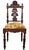 Pair Antique Italian Renaissance Carved Walnut Angels & Griffon Side Chairs For Sale - Image 10 of 18