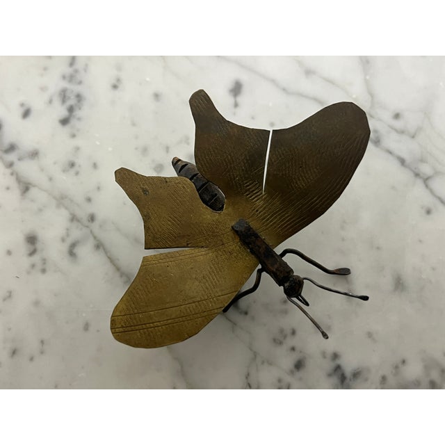 Brass Moth Insect Handmade French 2 X 4 For Sale In Los Angeles - Image 6 of 16