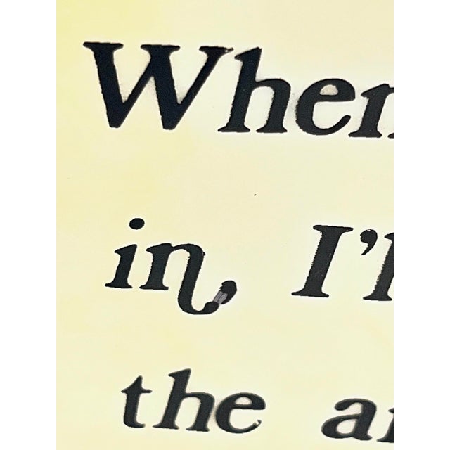 Stone Vintage Marble Desk Plaque With Humorous Saying, Mid-Century Accent For Sale - Image 7 of 9