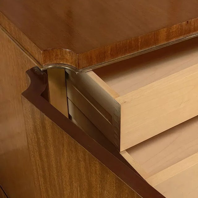 Oxblood Red Mid-Century Modern Mahogany Buffet by De Coene For Sale - Image 8 of 13