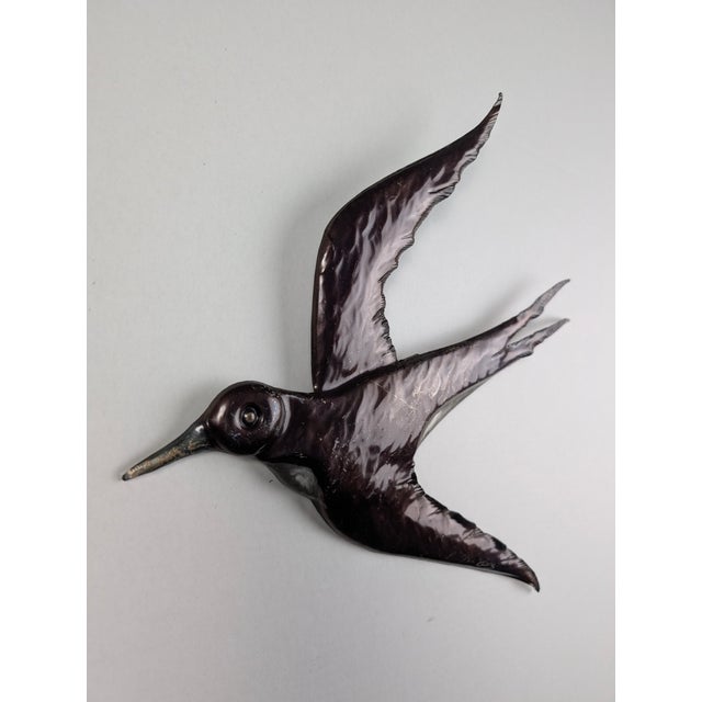 Metal Swallow Wall Sculptures, 1970s, Set of 2 For Sale - Image 10 of 14