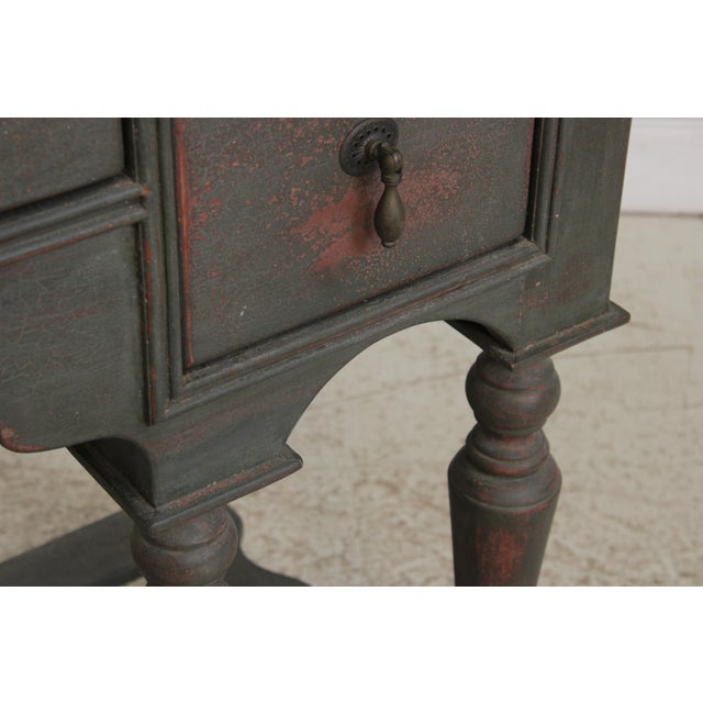 g.l. Sawyer Custom Made Crackle Paint 8 Drawer Highboy For Sale - Image 9 of 14