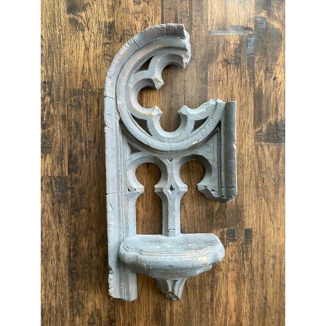 Gothic Gothic Revival Architectural Corbel Shelf For Sale - Image 3 of 14