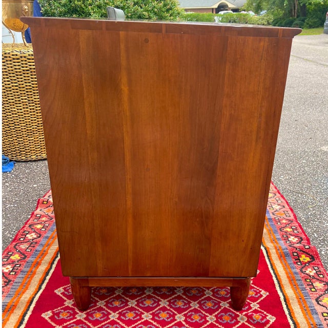 1950s Mid-Century Solid Cherry Willits Double Sided Low Bookcase For Sale In Charleston - Image 6 of 9