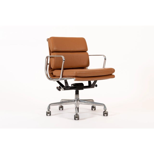 Eames for Herman Miller Brown Leather Office Chair 2000s For Sale - Image 11 of 12
