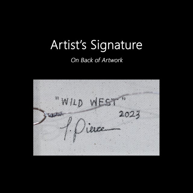 Wild West - Framed Contemporary Western Landscape Painting on Canvas by Taylor Pierce For Sale - Image 9 of 9